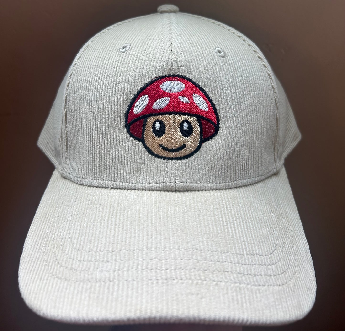 Organic Cotton Red Mushroom Dad Cap
