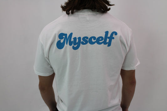 Myscelf Organic Cotton Heavyweight T-Shirt / Blue Mushroom