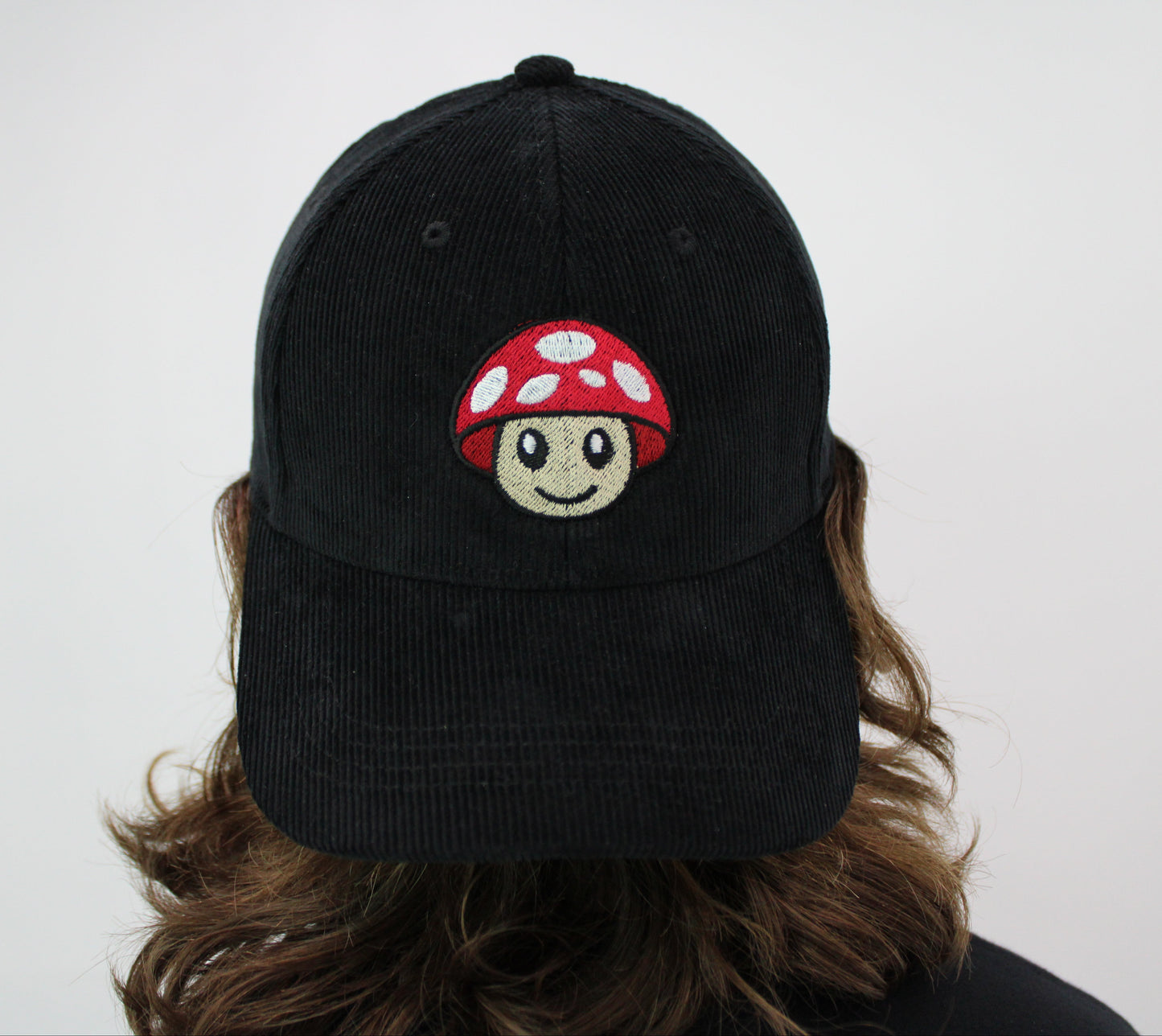 Black/Red Myscelf Organic Cotton Dad Cap
