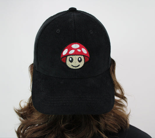 Black/Red Myscelf Organic Cotton Dad Cap