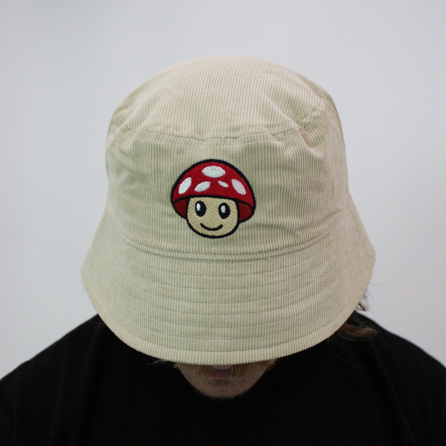 Organic Cotton Red Mushroom Bucket Hat