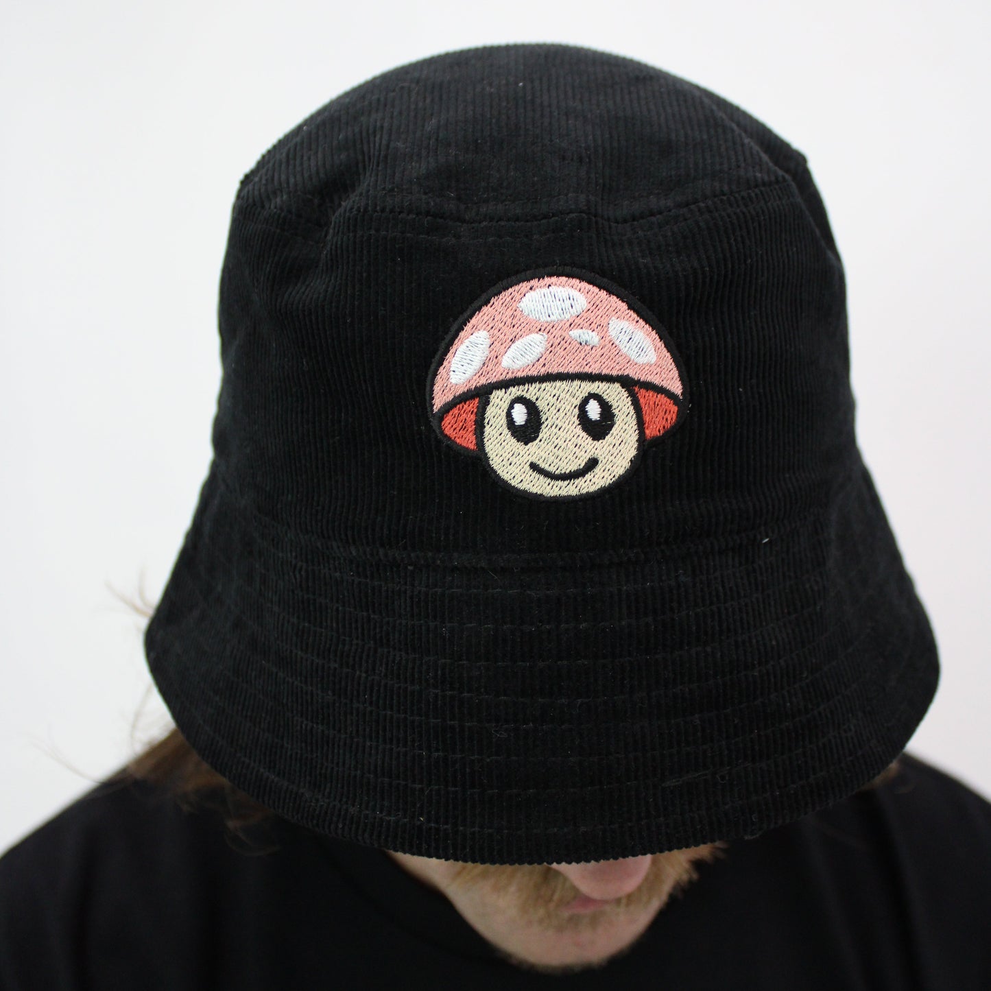 Organic Cotton Pink Mushroom Bucket Hat