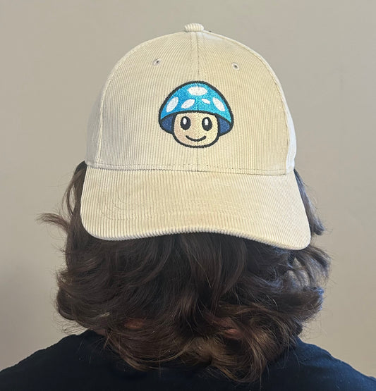 Organic Cotton Blue Mushroom Dad Cap