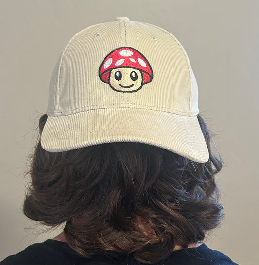 Organic Cotton Red Mushroom Dad Cap